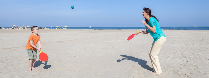 racket playing family